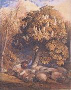 Pastoral with a Horse Chestnut Tree Samuel Palmer